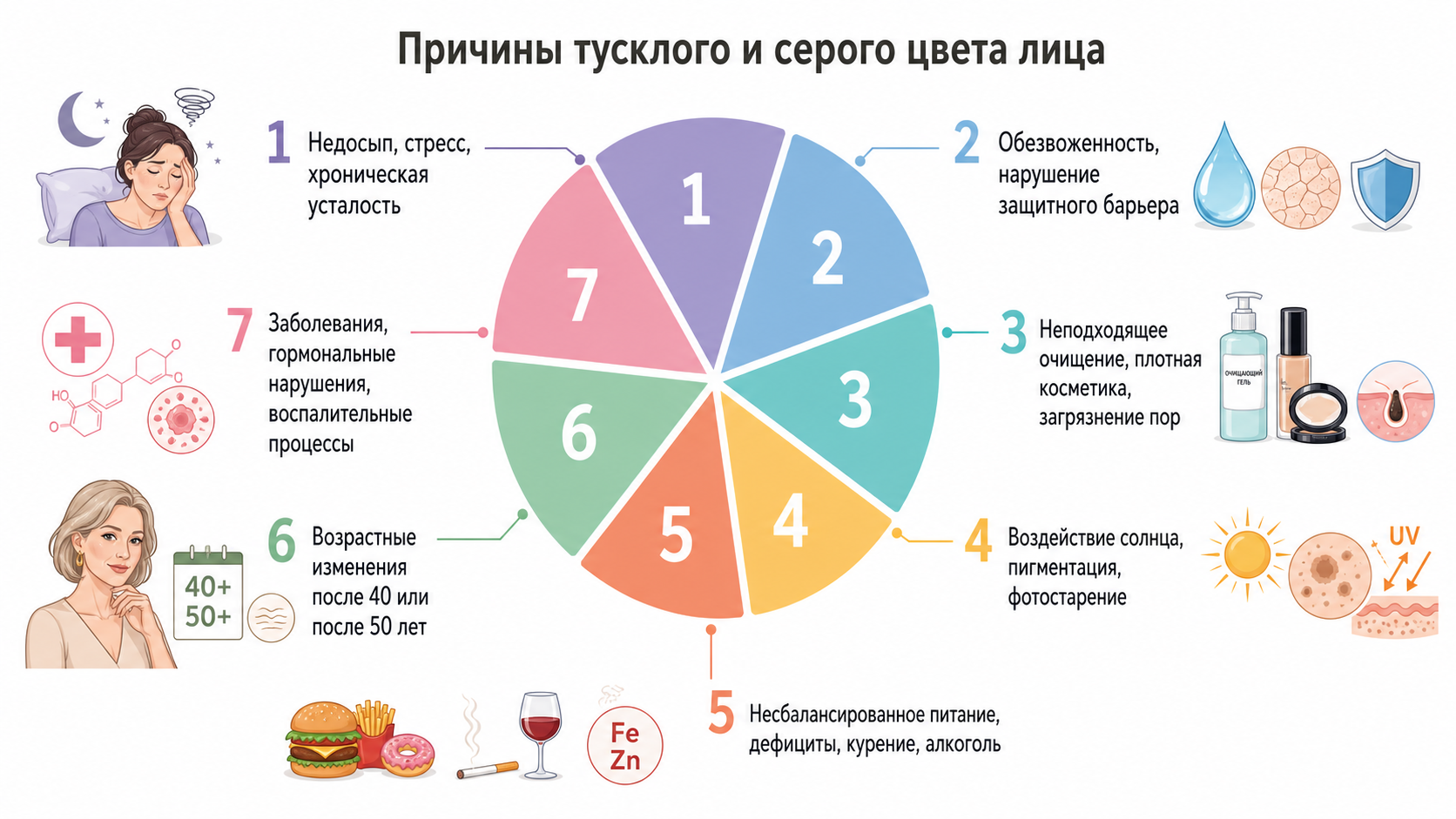 Что вредно для кожи