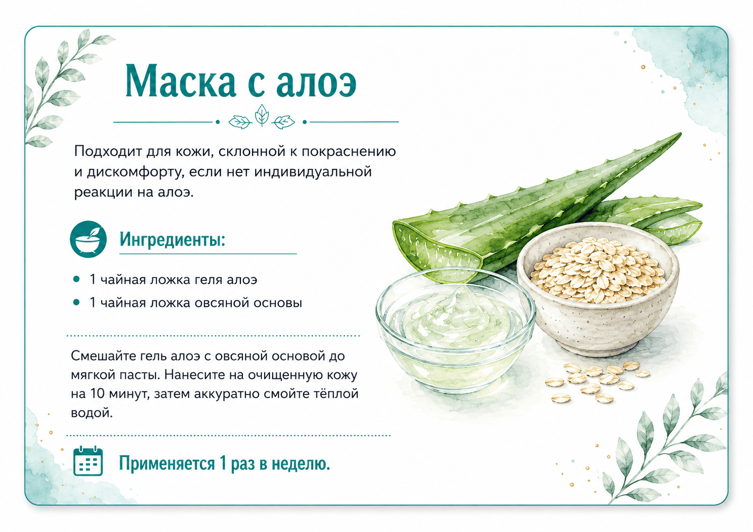 Маска льняная
