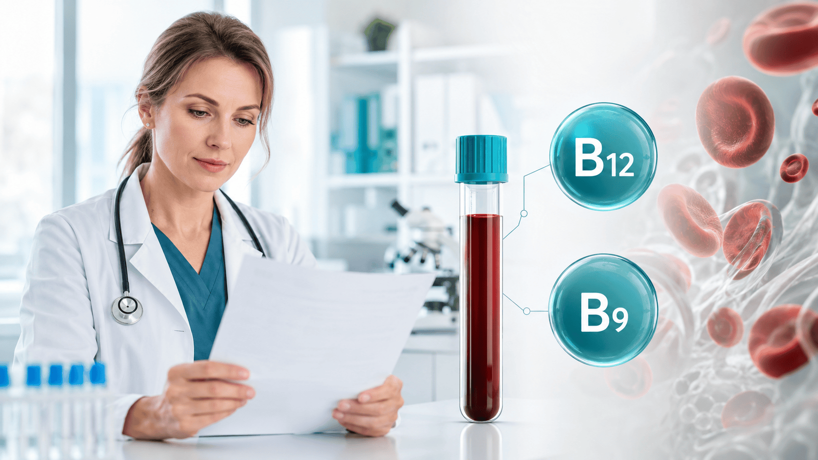 Анализ крови на B12 и B9