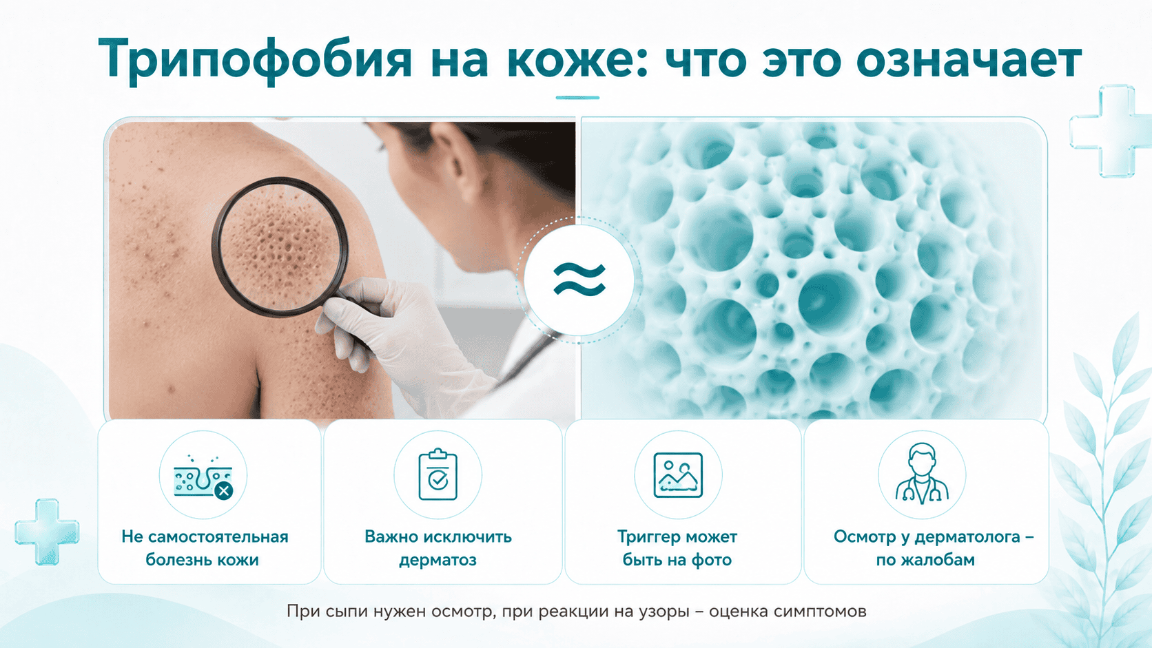 Трипофобия кожи