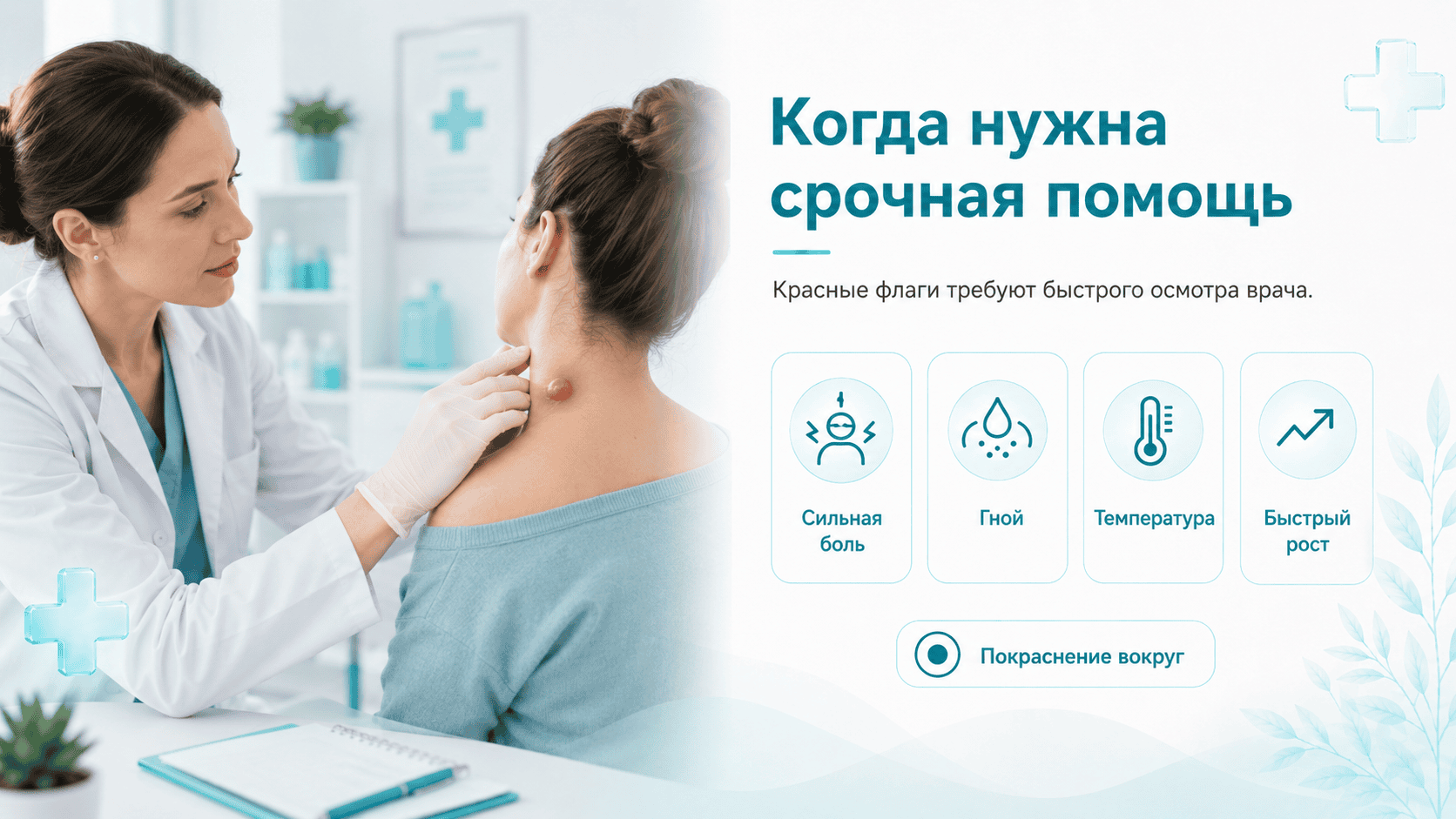 Когда при атероме нужна срочная медицинская помощь