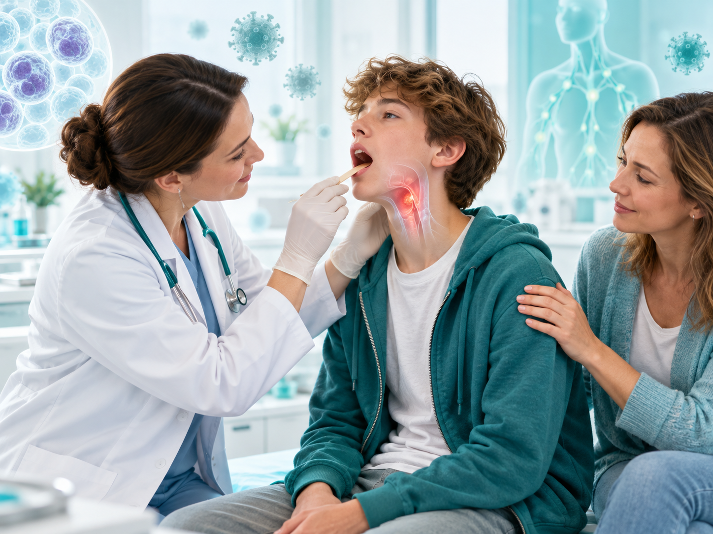 mononukleoz simptomy